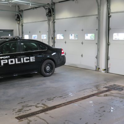 internal photo of newport public safety building