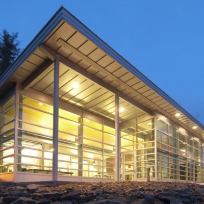 exterior photo of foster innovation center at umo