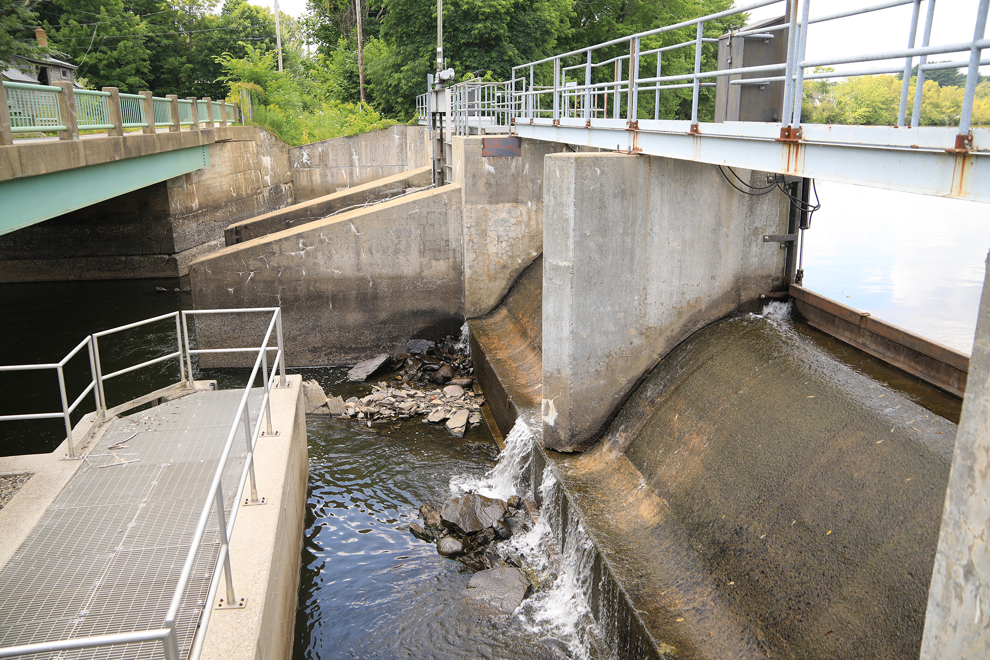 photo of sebasticook lake dam replacement