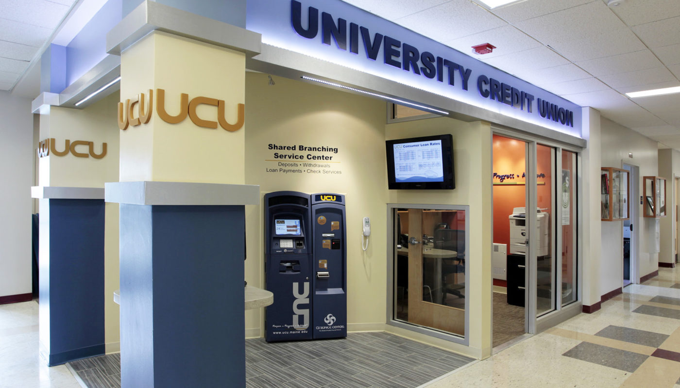 internal photo of umo memorial union university credit union