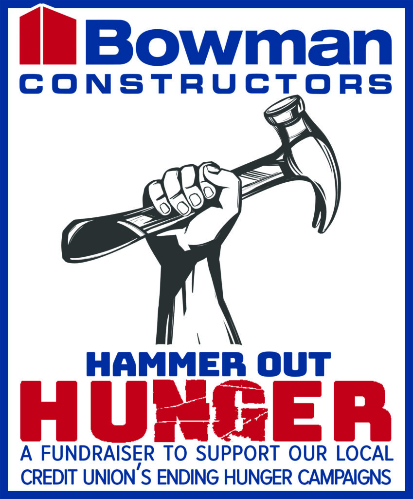 Bowman Constructors Joins Local Credit Unions in the Fight Against Hunger